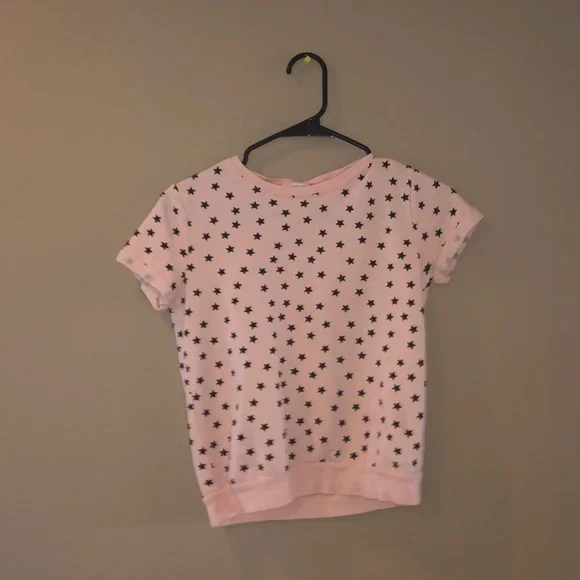Blush pink shirt with black stars - Picture 2 of 3